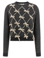 Gray Wool Silk Cardigan