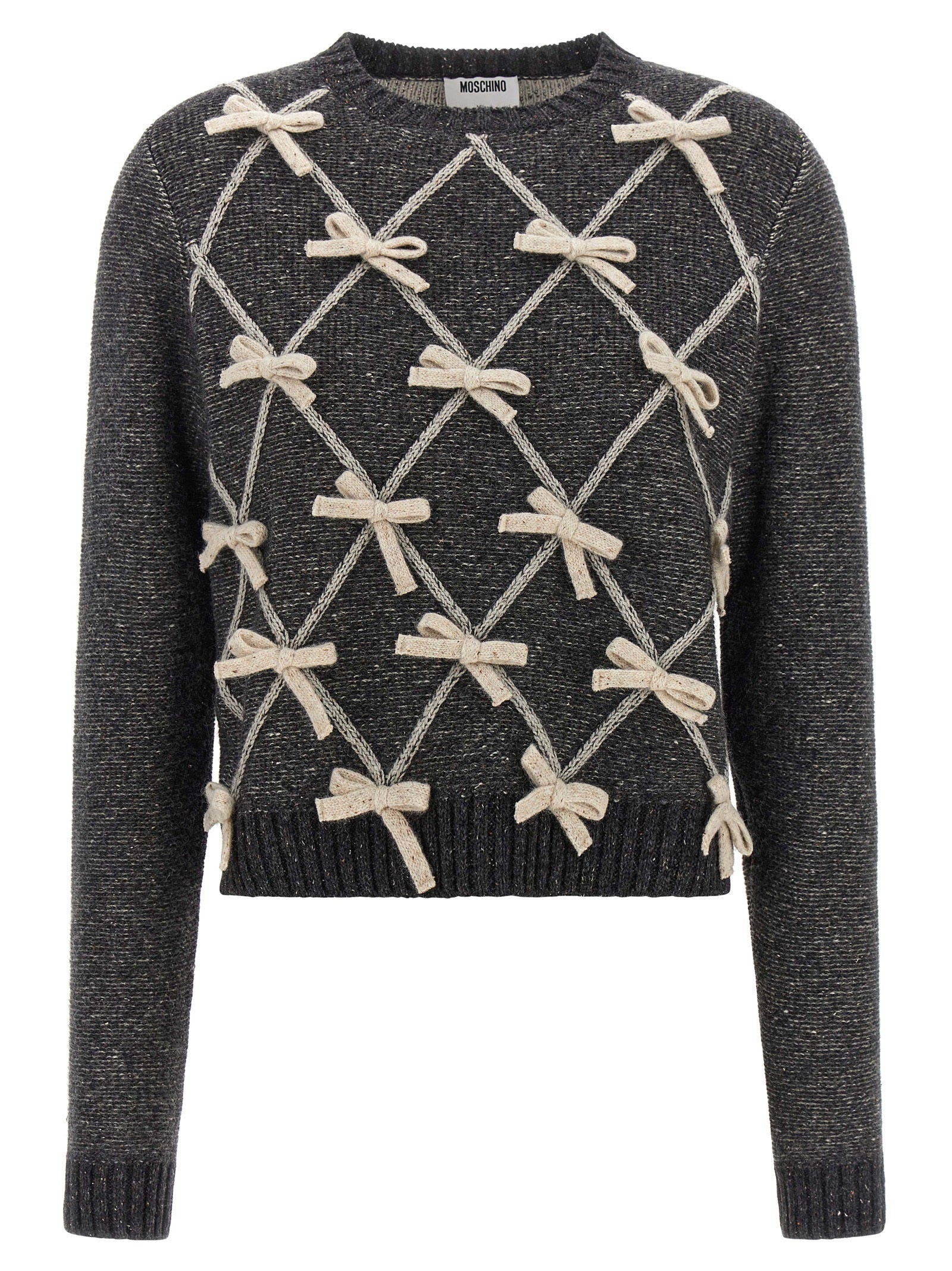 Gray Wool Silk Cardigan