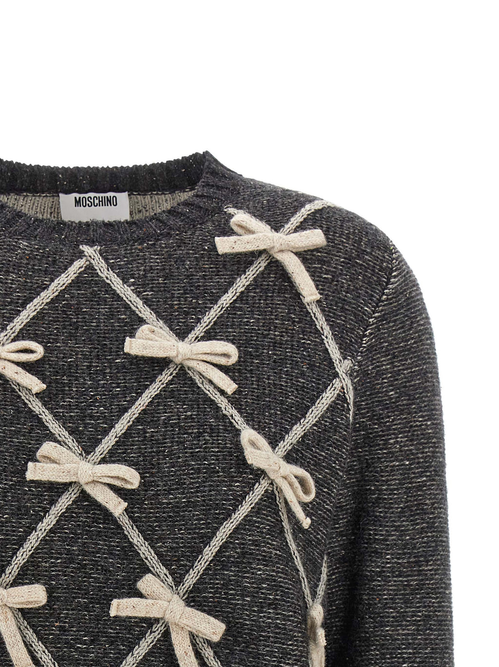 Gray Wool Silk Cardigan