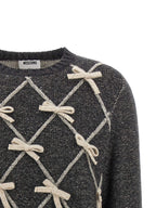 Gray Wool Silk Cardigan