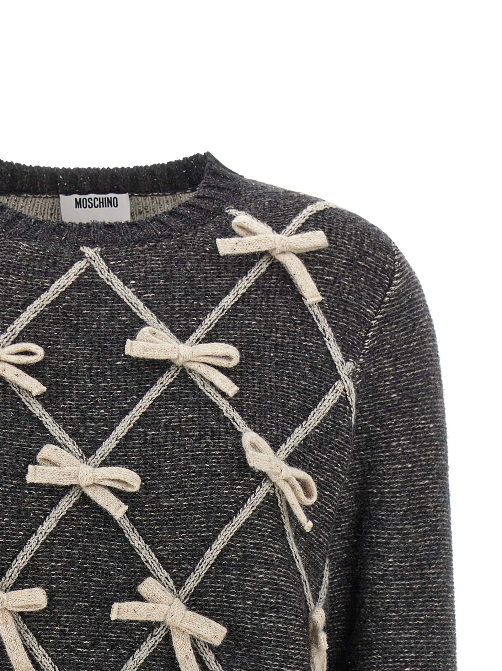 Gray Wool Silk Cardigan