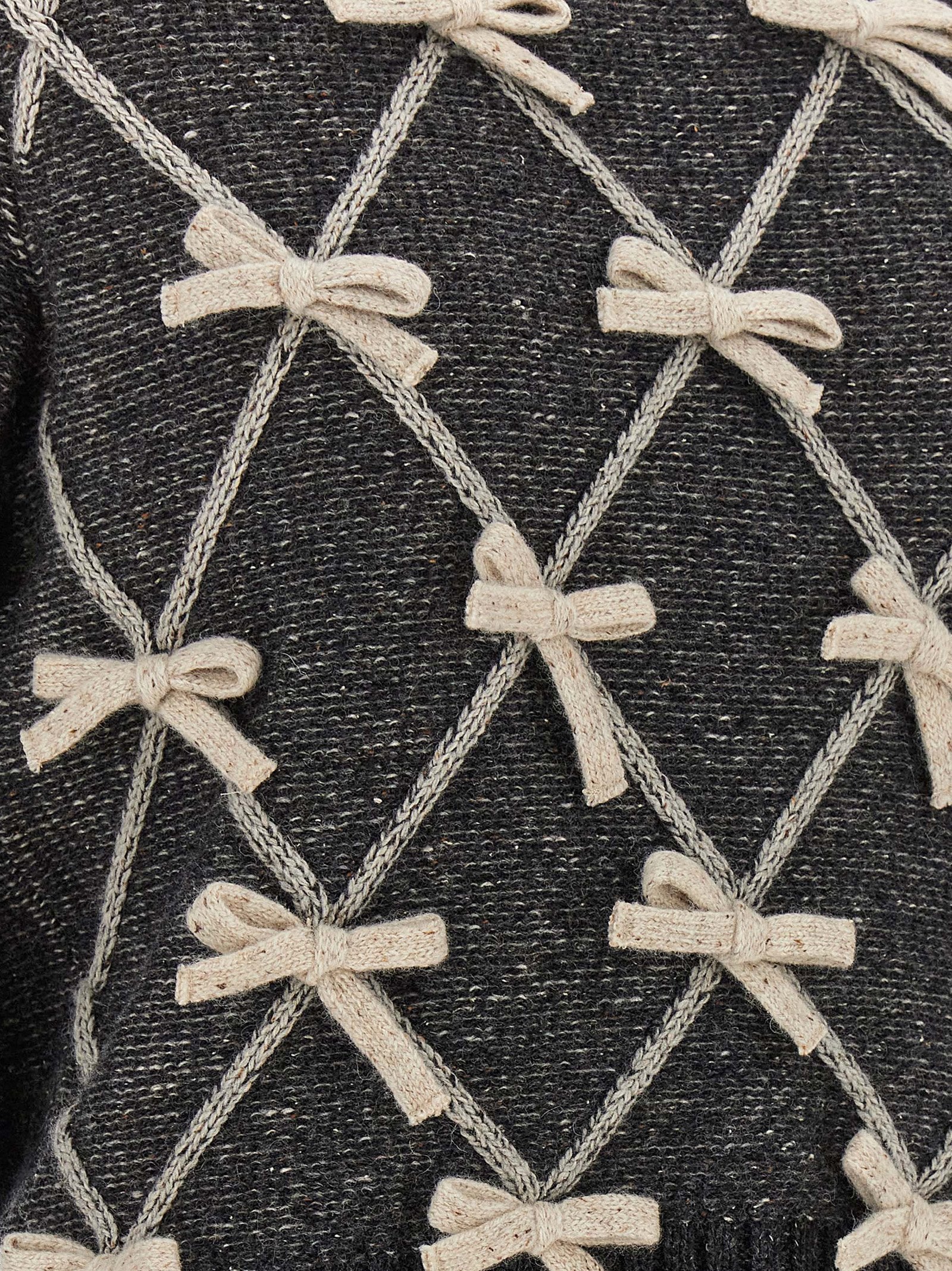 Gray Wool Silk Cardigan