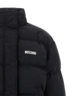 Black Polyamide Smiley Bomber