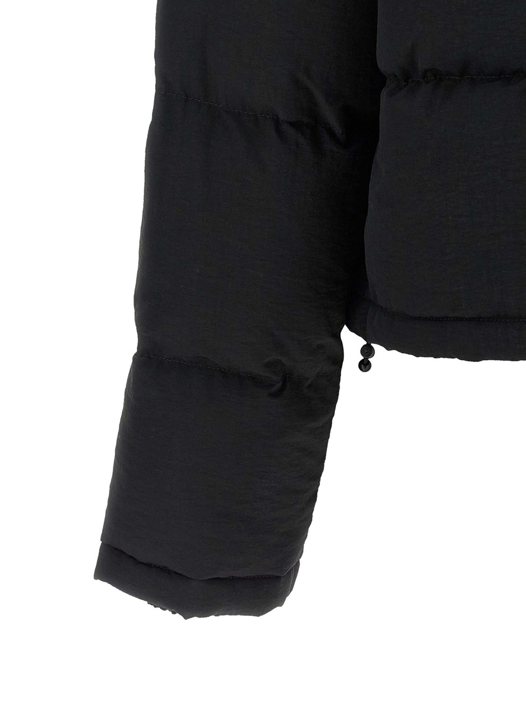 Black Polyamide Smiley Bomber