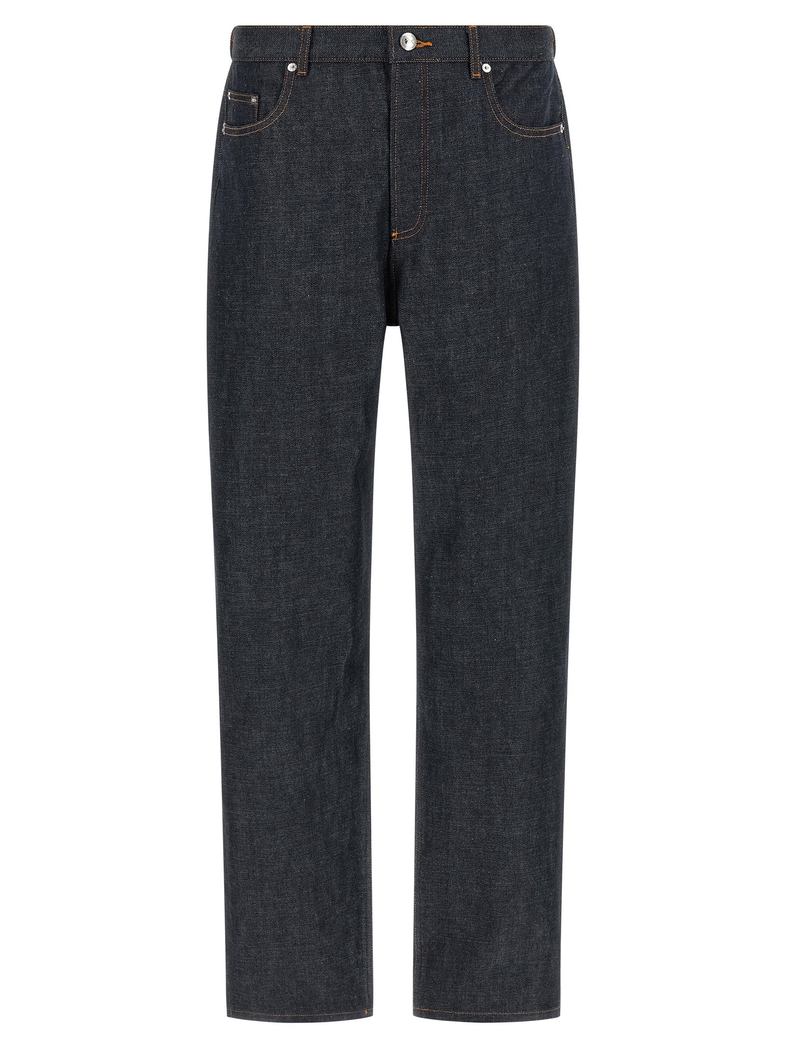 Japanese Denim Fairfax Low‑Rise Wide‑Leg Jeans