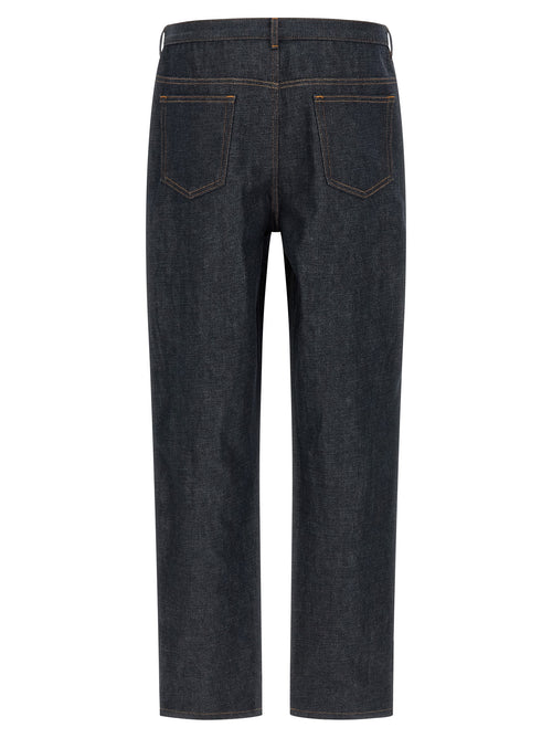 Japanese Denim Fairfax Low‑Rise Wide‑Leg Jeans