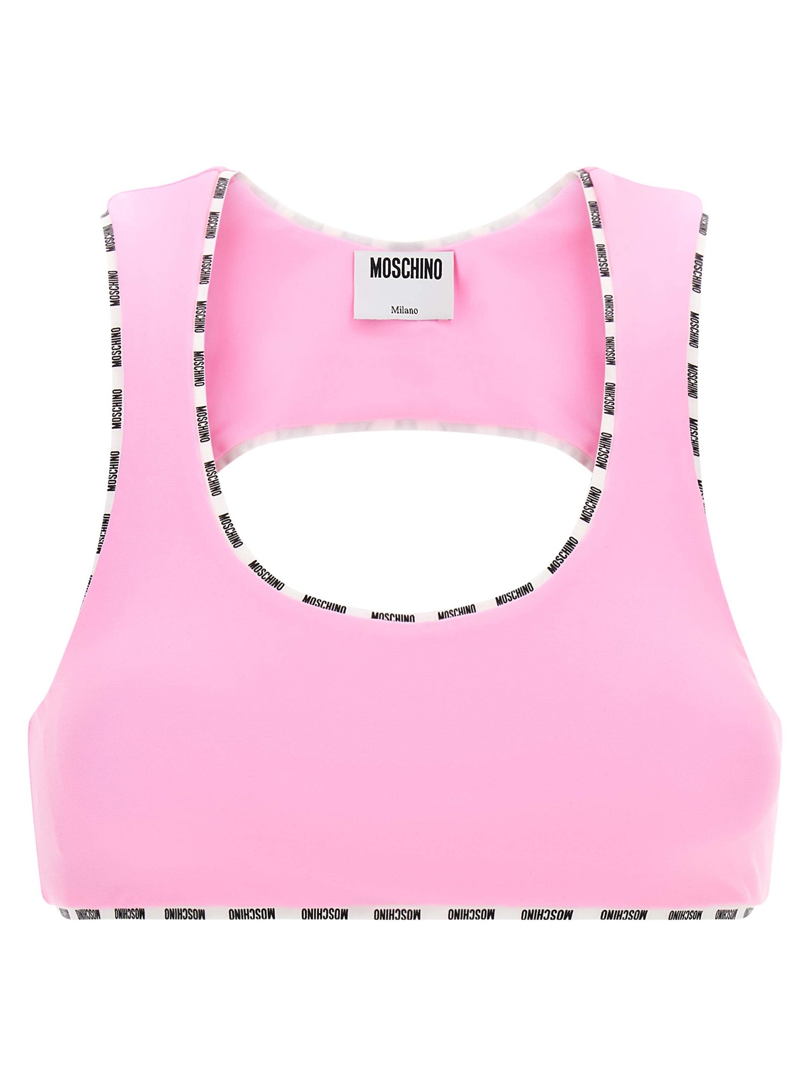 Pink Polyamide Sport Bra