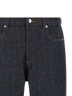 Japanese Denim Fairfax Low‑Rise Wide‑Leg Jeans
