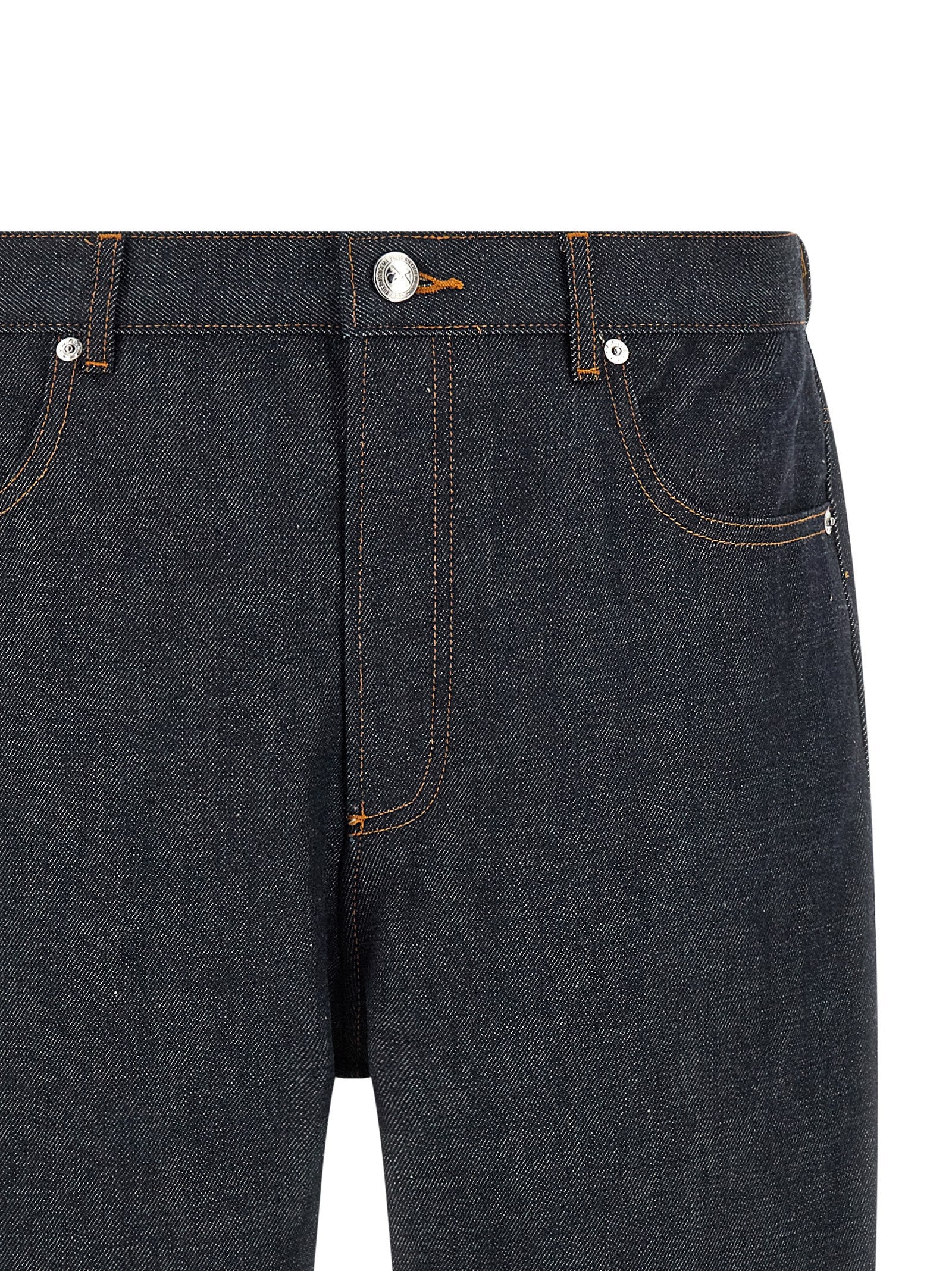 Japanese Denim Fairfax Low‑Rise Wide‑Leg Jeans