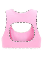 Pink Polyamide Sport Bra