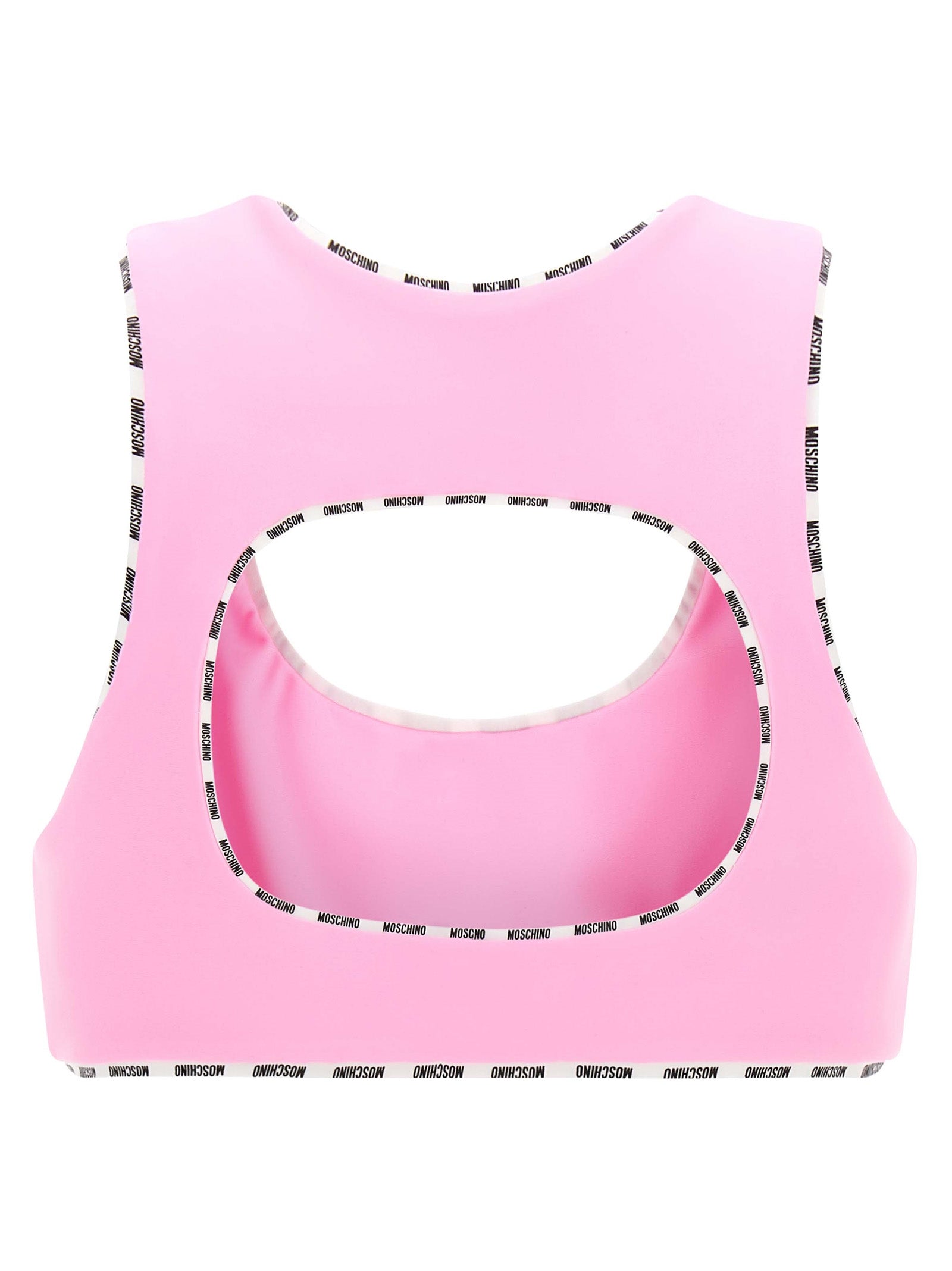 Pink Polyamide Sport Bra