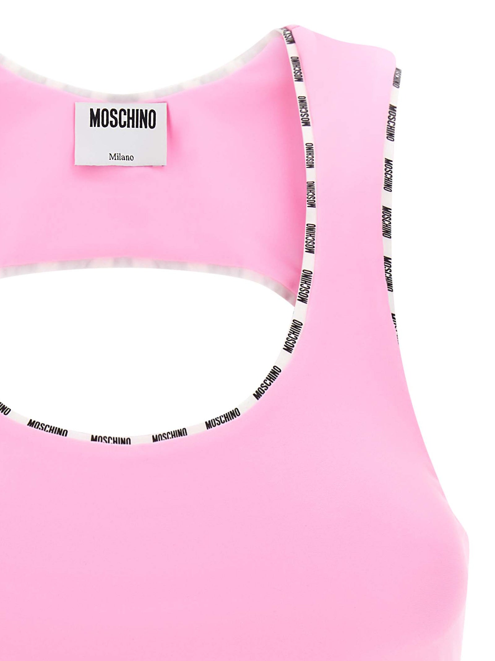 Pink Polyamide Sport Bra