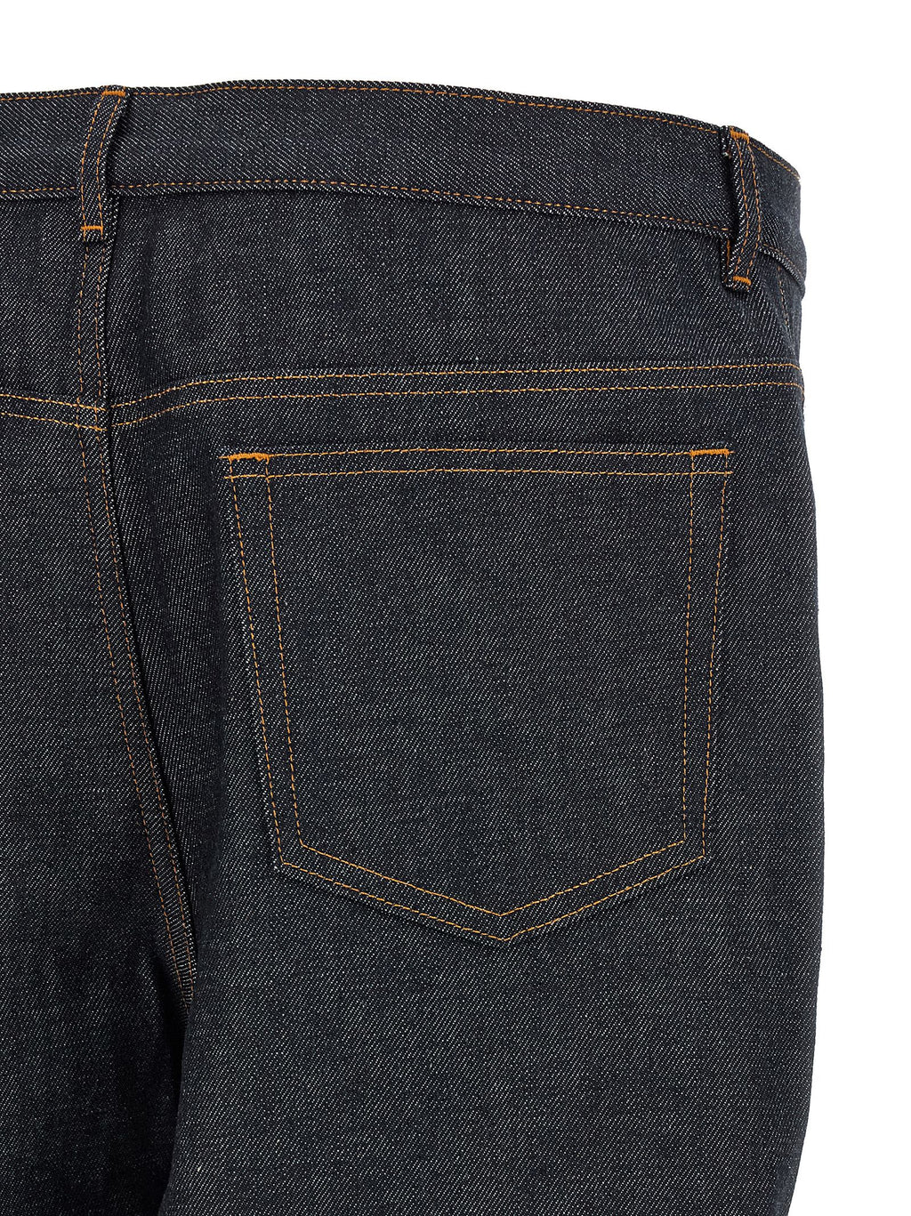 Japanese Denim Fairfax Low‑Rise Wide‑Leg Jeans