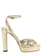 Gold Fabric Kove Sandals