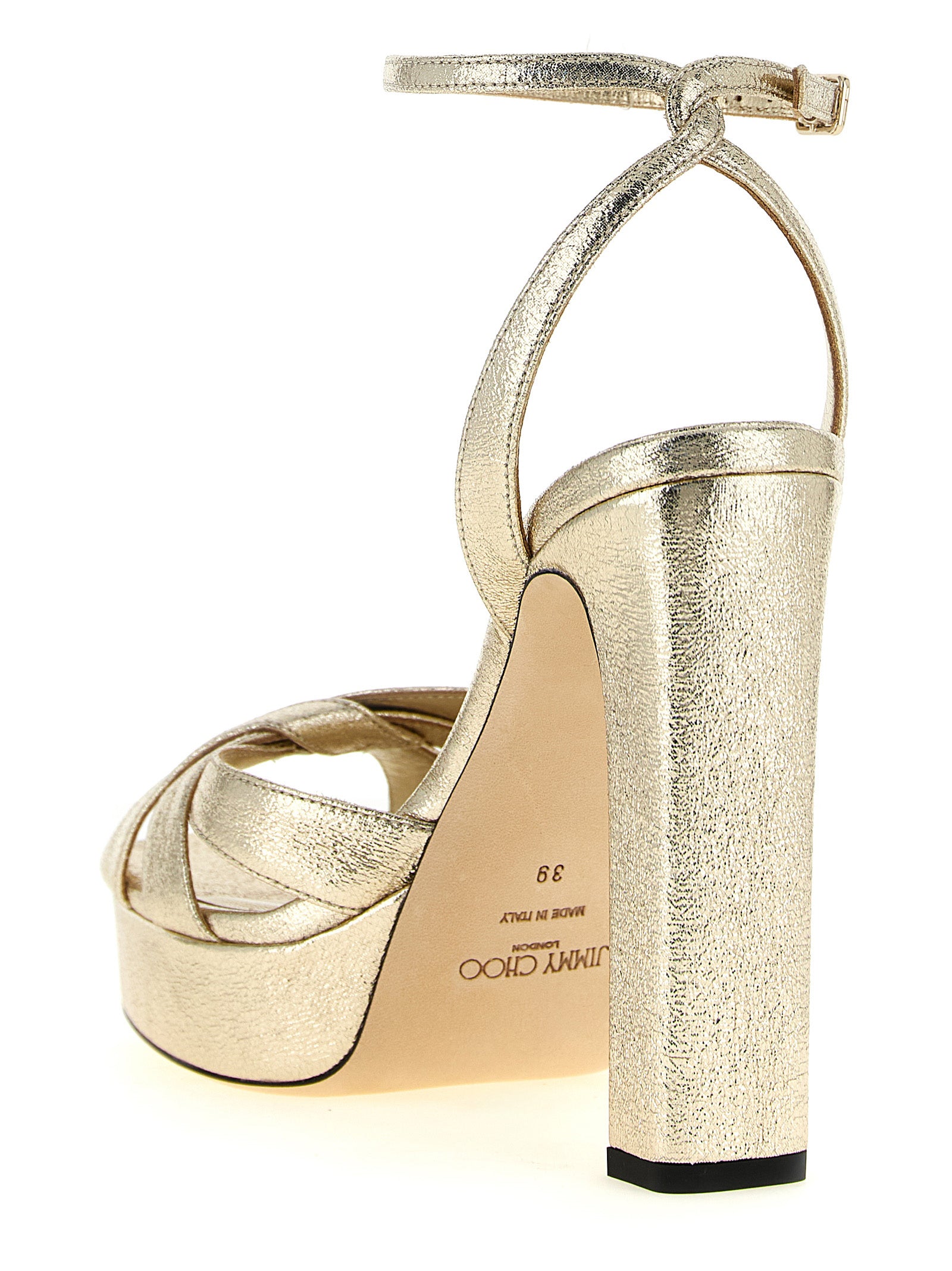Gold Fabric Kove Sandals