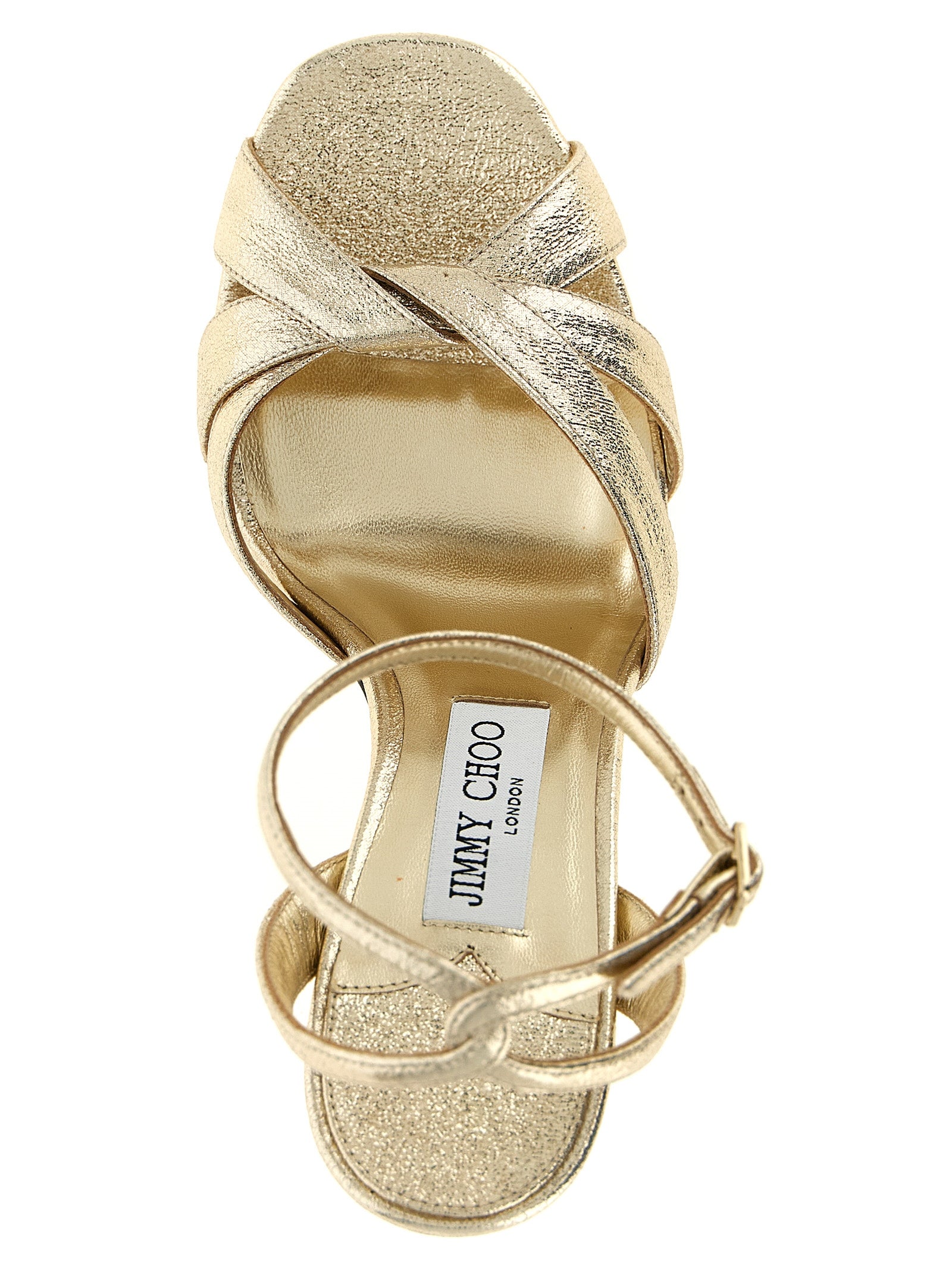 Gold Fabric Kove Sandals
