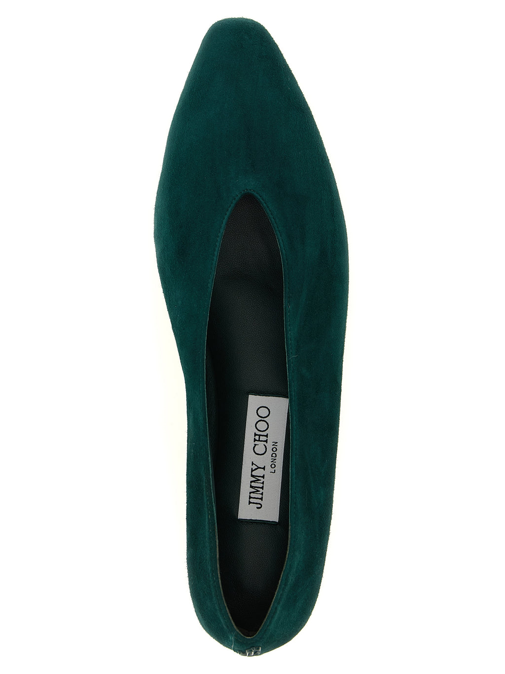 Forest Green Suede Ballet Flats