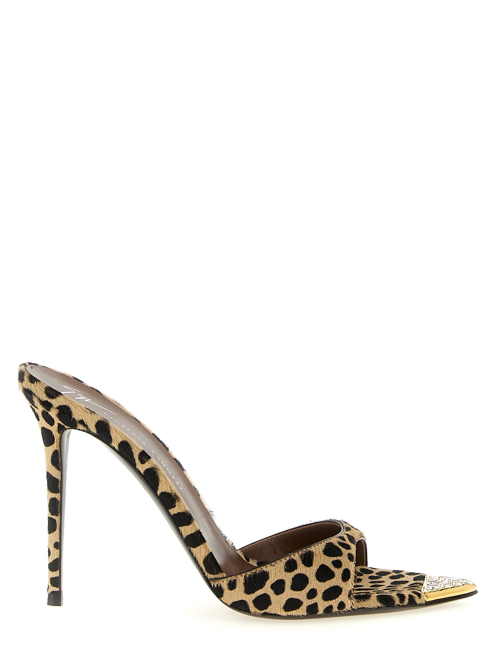 Multicolor Calfskin Intriigo Savage Sandals