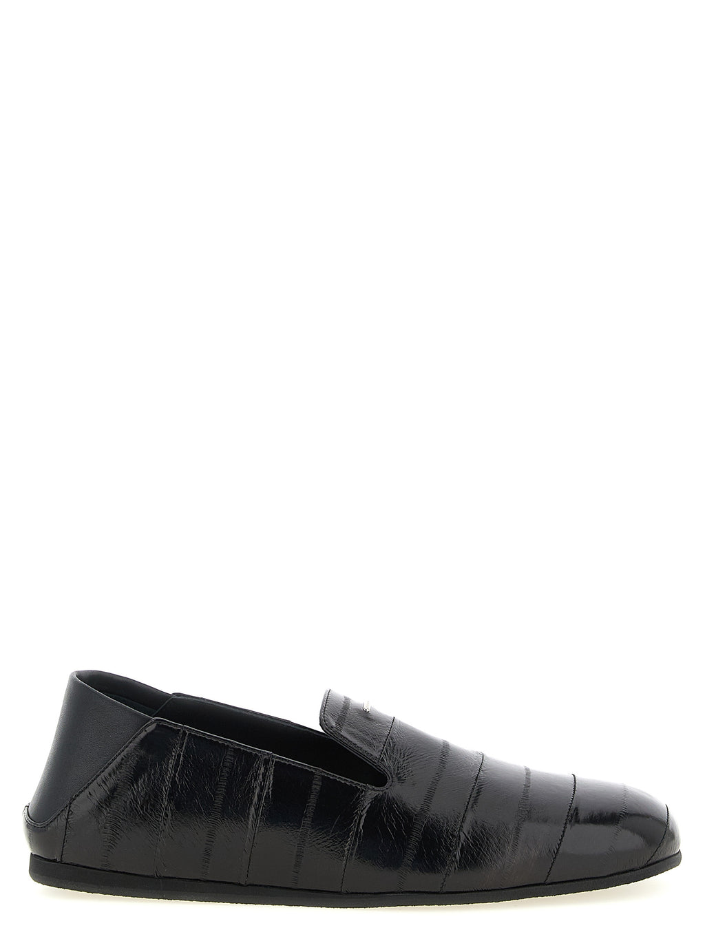 Rupert 10 Black Leather Slip-On Loafers