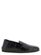 Rupert 10 Black Leather Slip-On Loafers