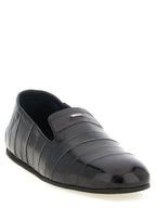 Rupert 10 Black Leather Slip-On Loafers