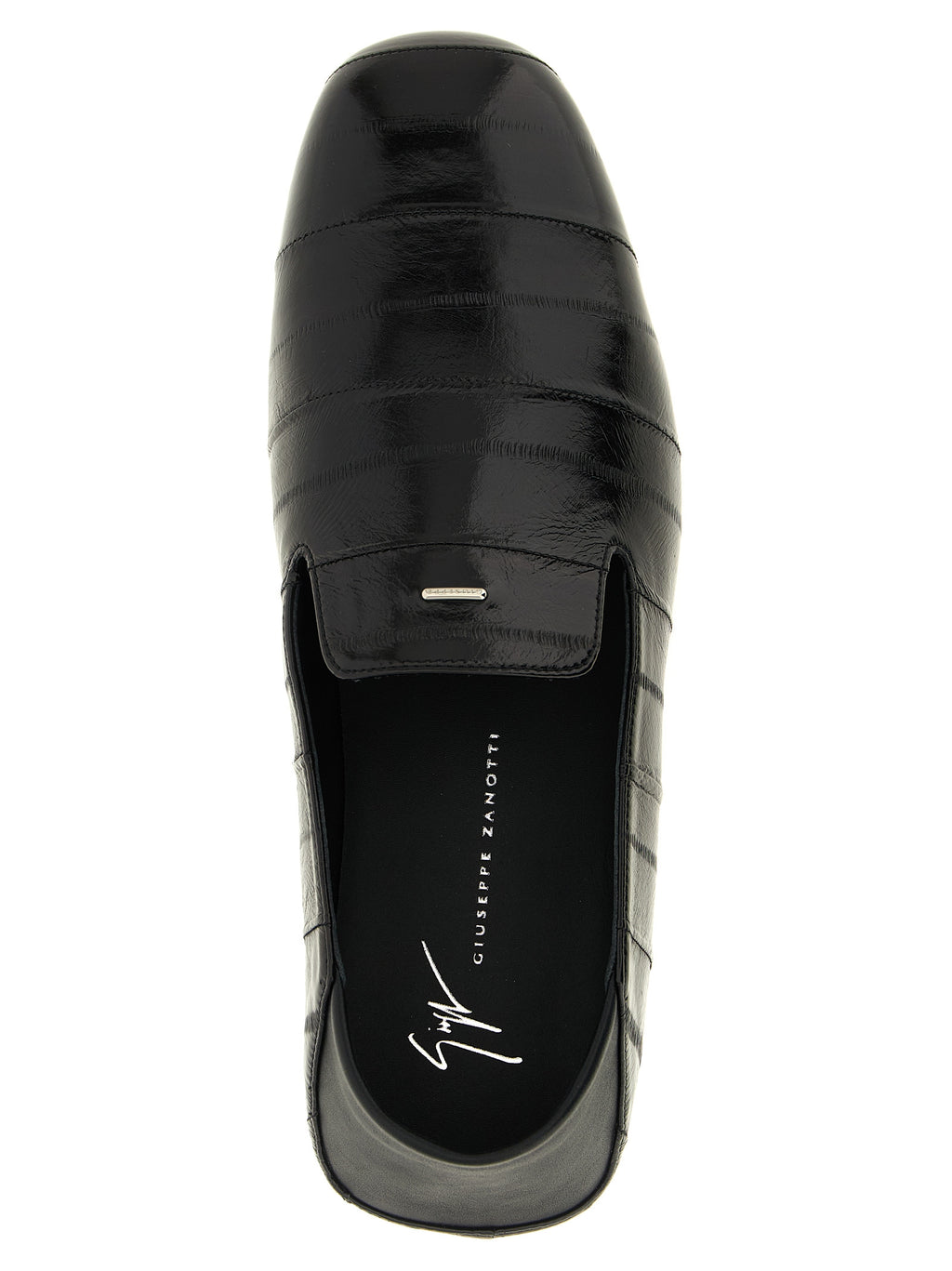 Rupert 10 Black Leather Slip-On Loafers