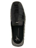 Rupert 10 Black Leather Slip-On Loafers