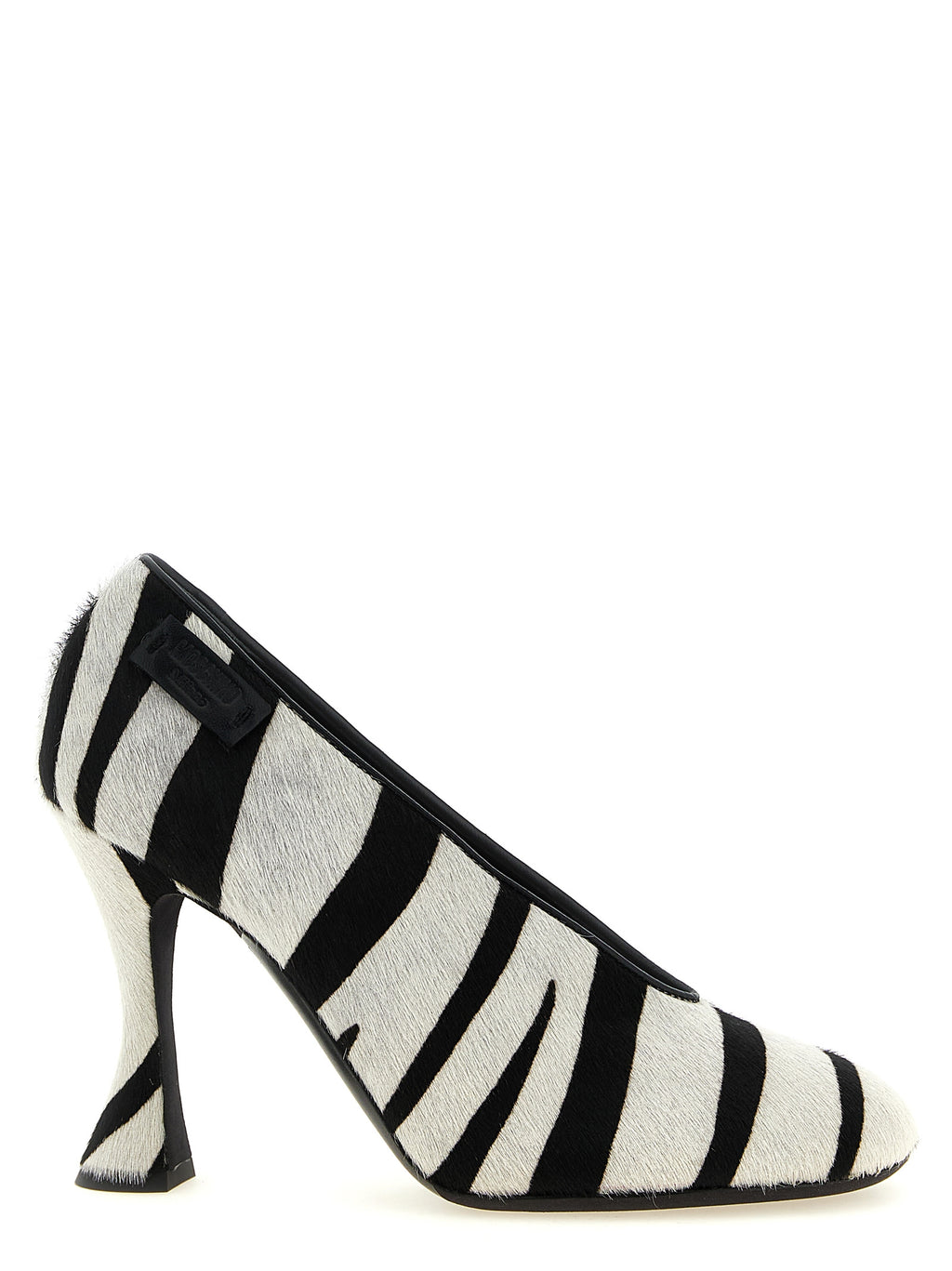 Calfskin Zebra Print Pony Hair Pumps