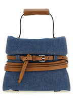 Blue Denim Tie Me Handbag