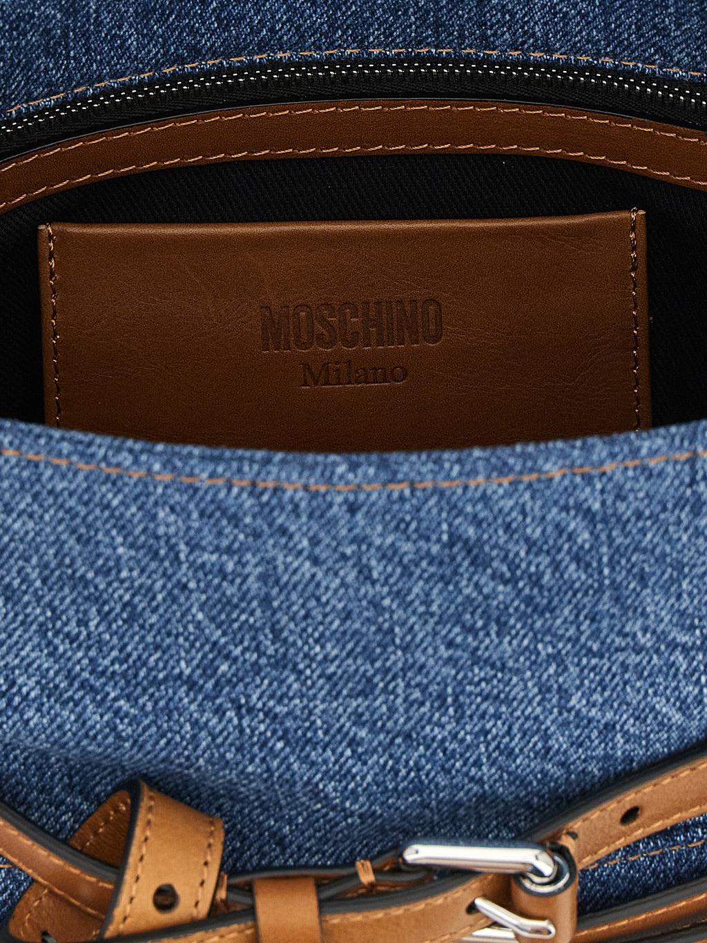 Blue Denim Tie Me Handbag