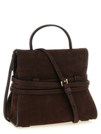 Dark Brown Calfskin Tie Me Handbag