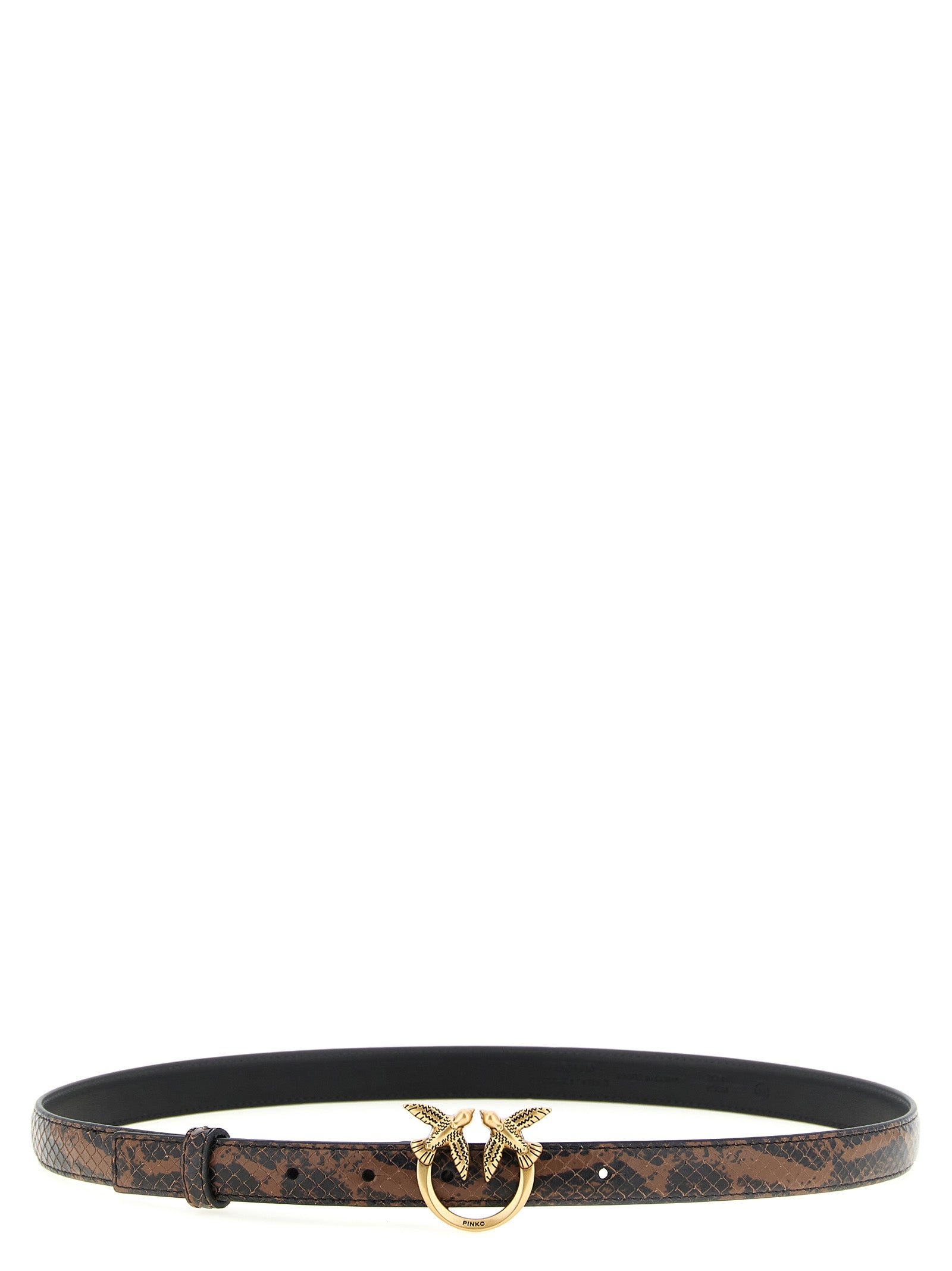 Brown Calfskin Thin Belt