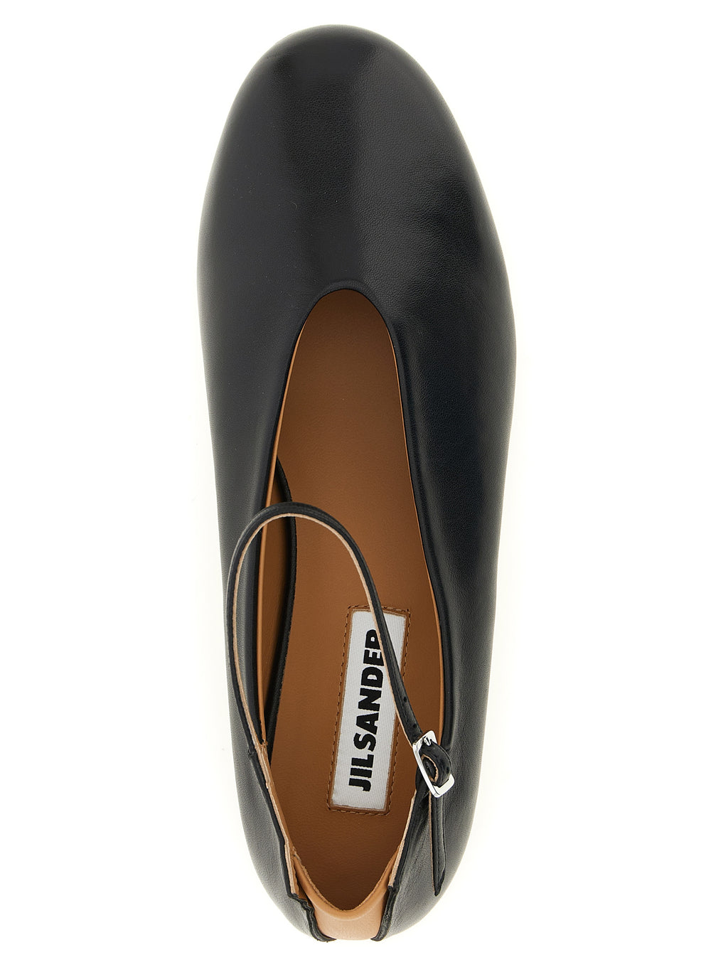 Black Calfskin Elyss Ballet Flats