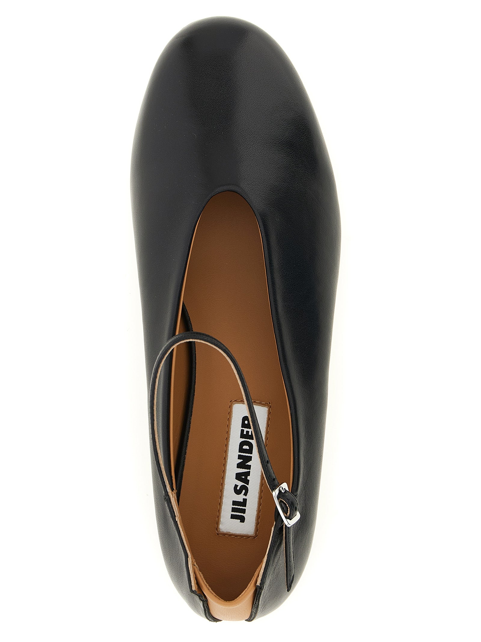 Black Calfskin Elyss Ballet Flats