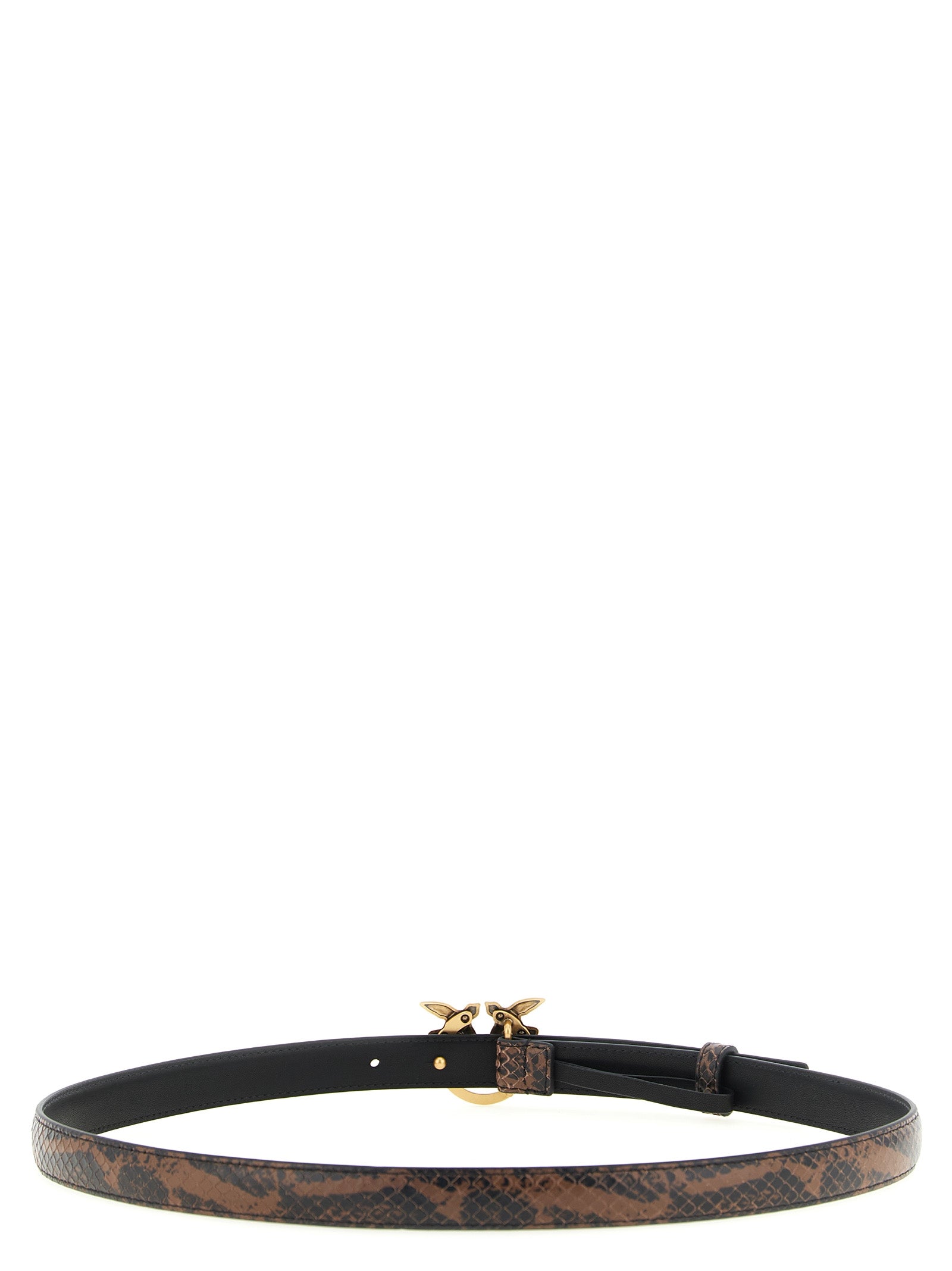 Brown Calfskin Thin Belt