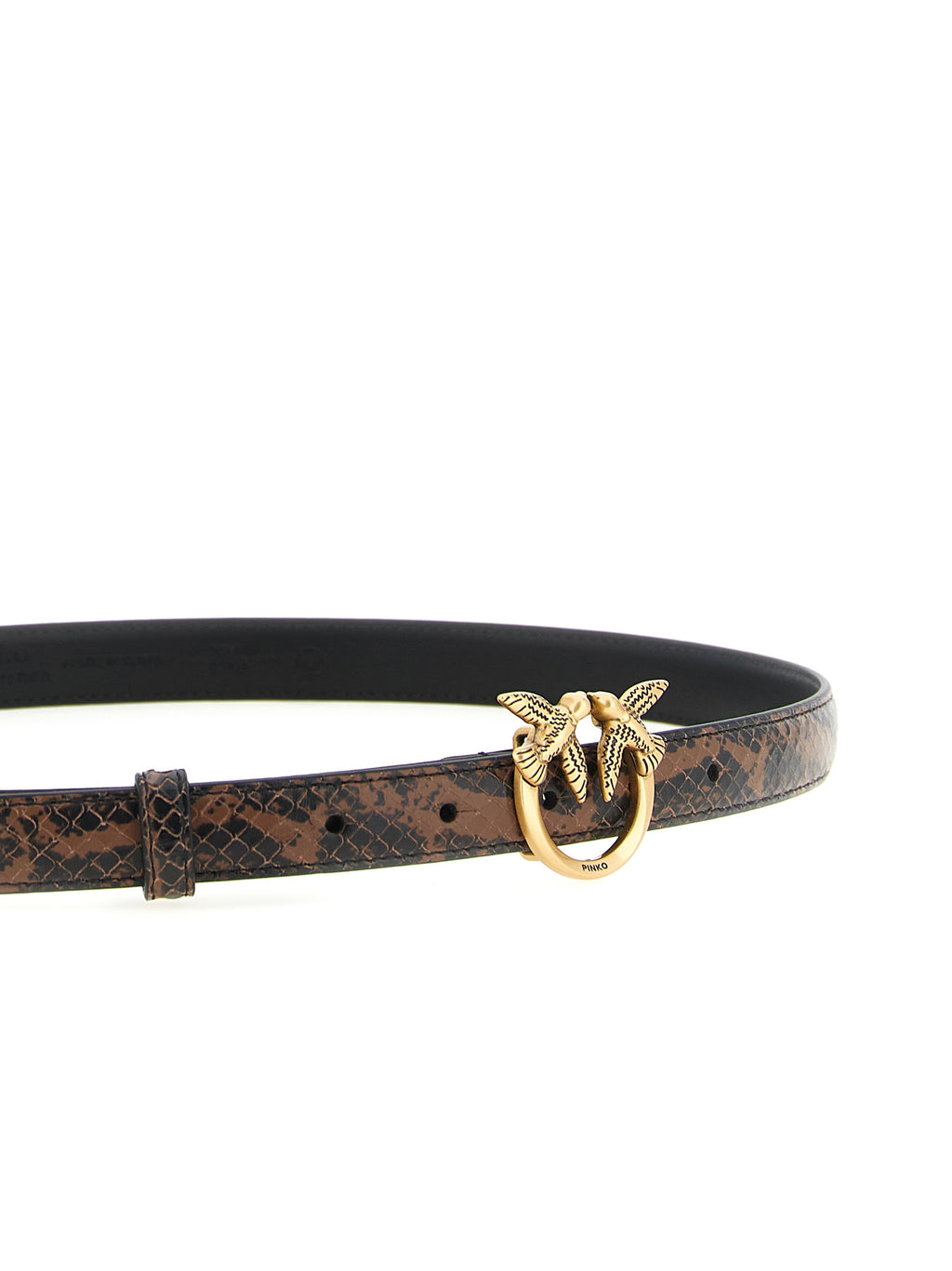 Brown Calfskin Thin Belt