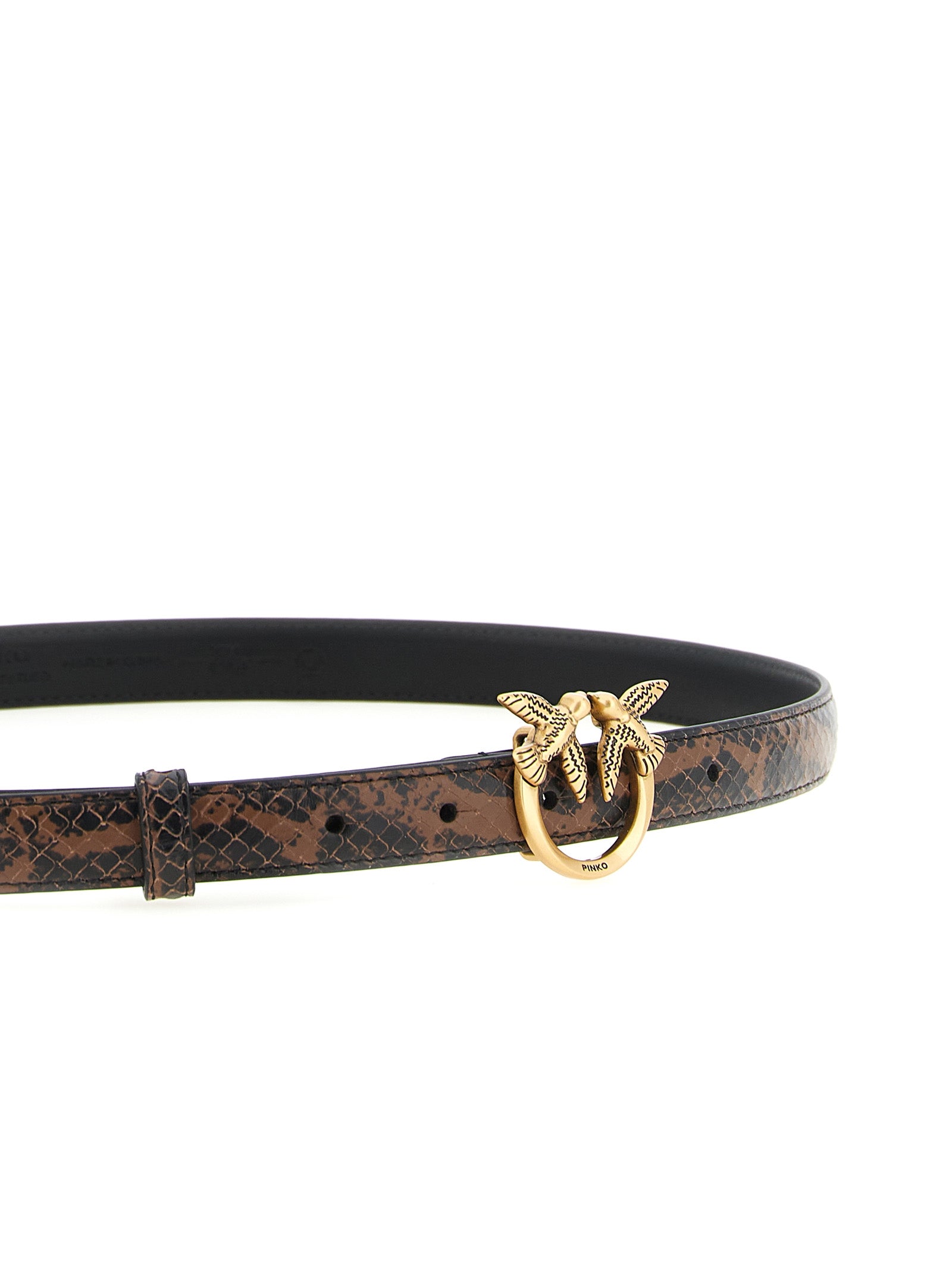 Brown Calfskin Thin Belt