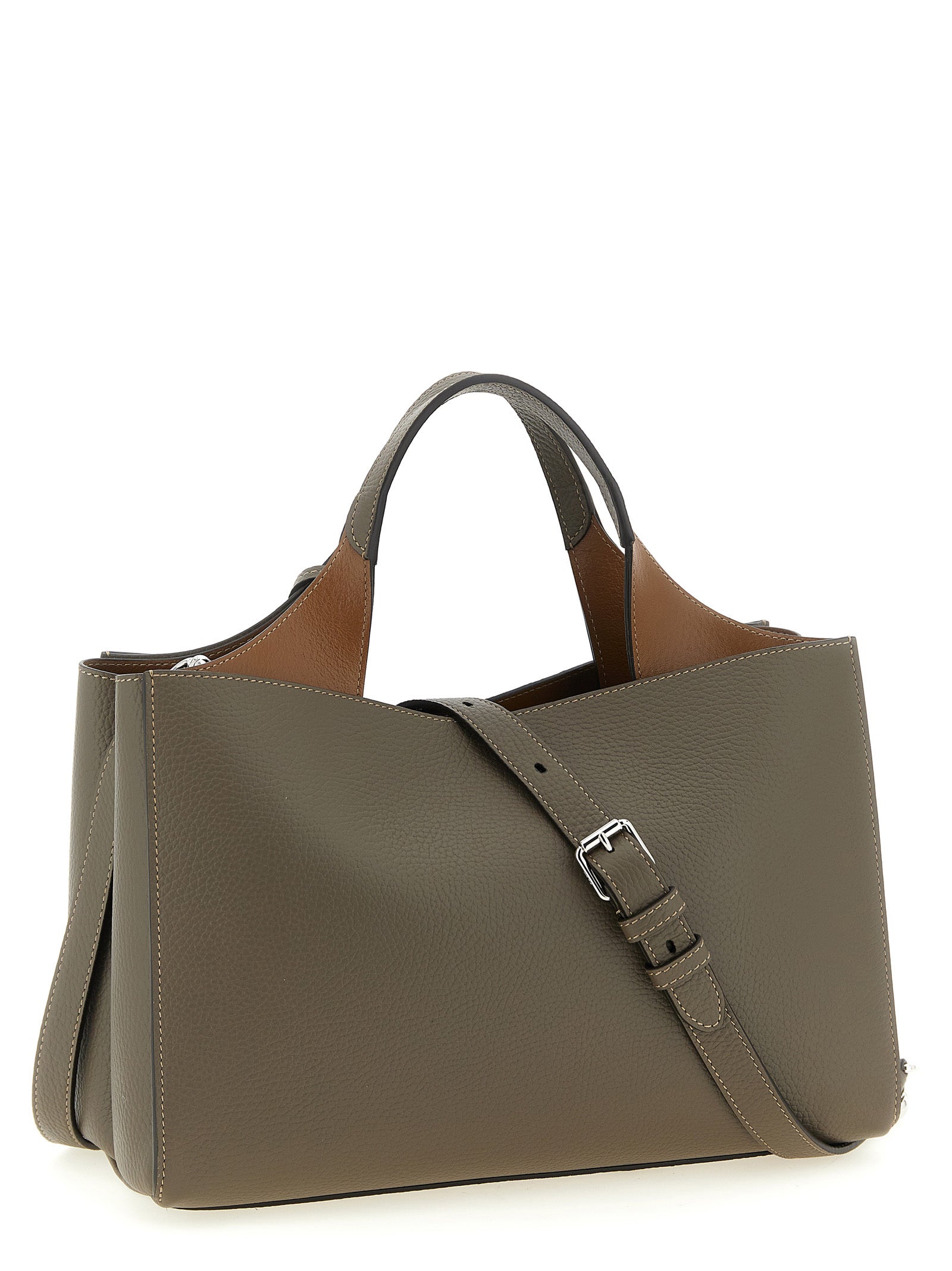 Small Hammered Calfskin Bucket Bag
