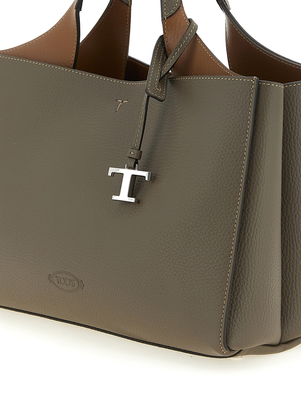 Small Hammered Calfskin Bucket Bag