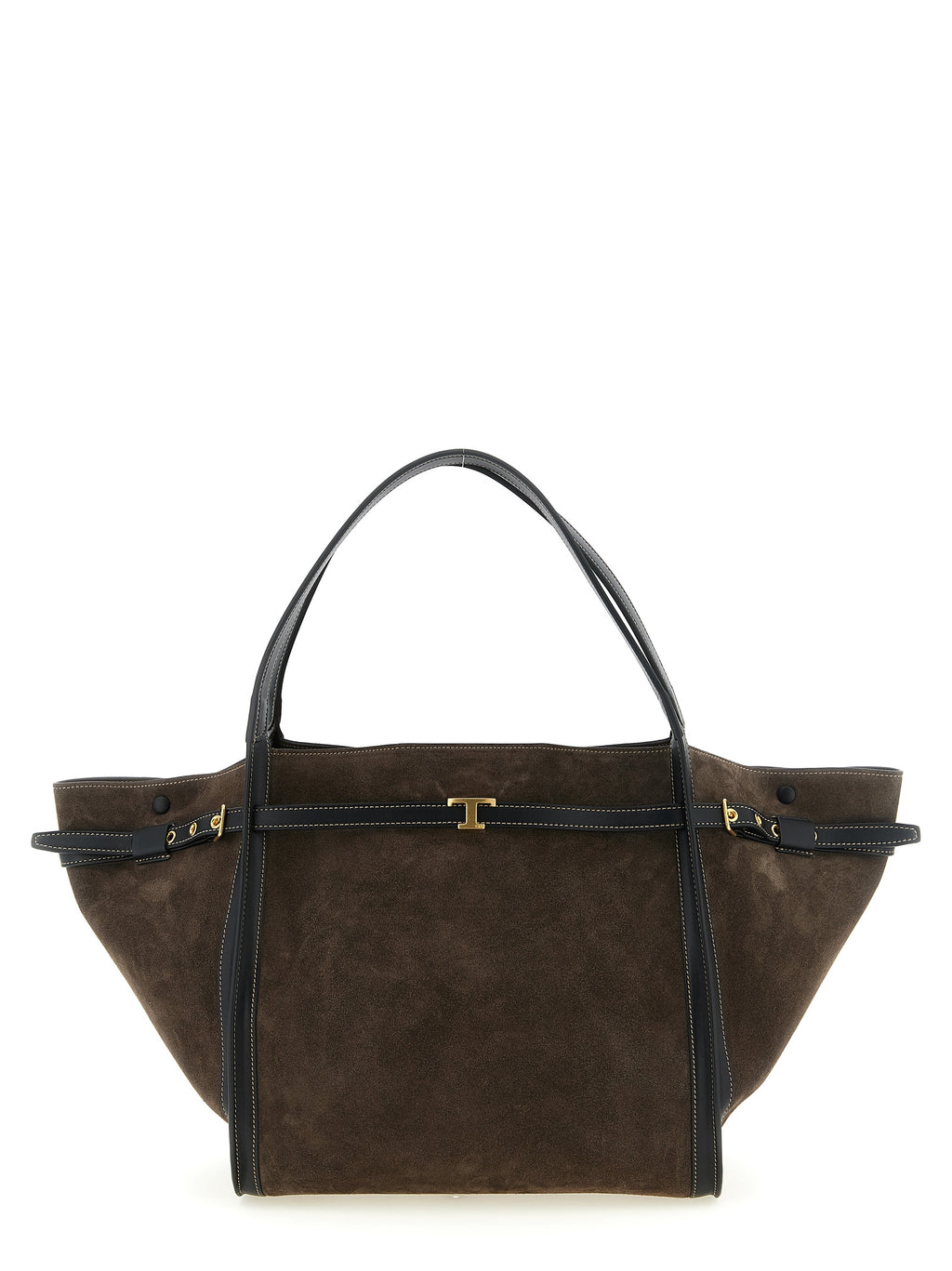 Brown Calfskin Tim Midi Tote
