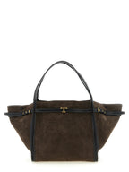 Brown Calfskin Tim Midi Tote