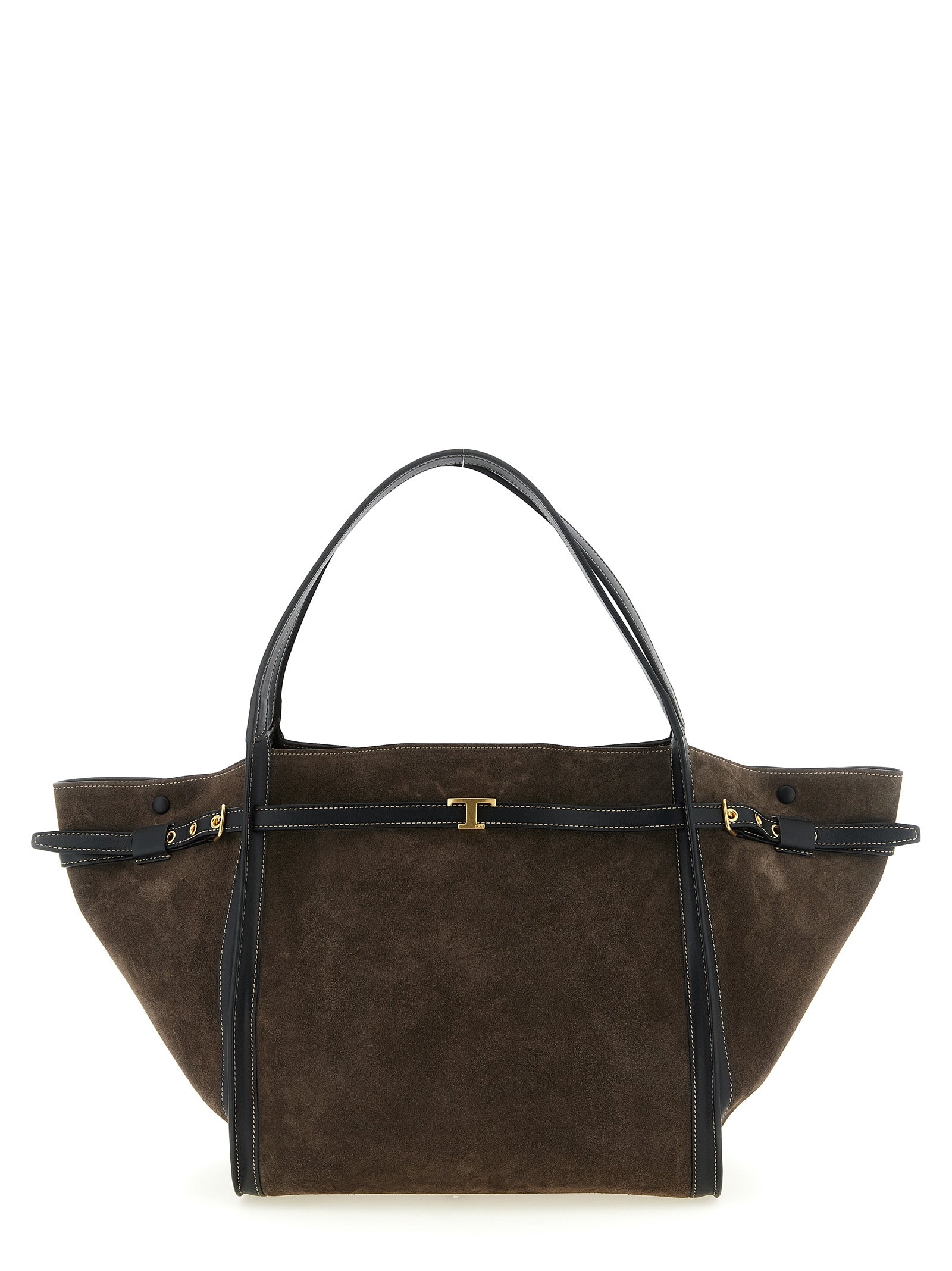 Brown Calfskin Tim Midi Tote