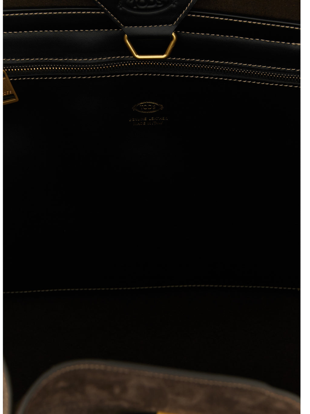Brown Calfskin Tim Midi Tote