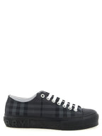 Polyamide Check Low‑Top Sneakers