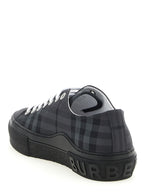 Polyamide Check Low‑Top Sneakers