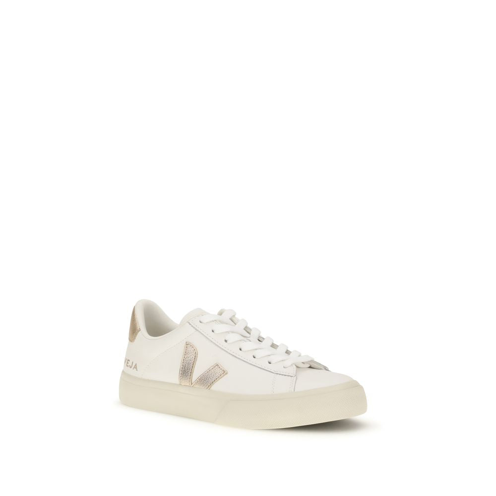 White Calf Leather Campo Low Tops
