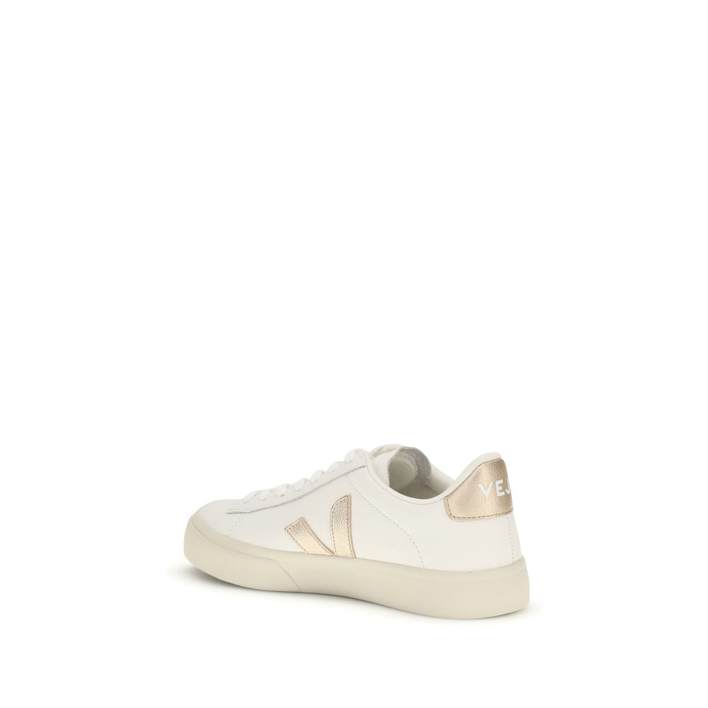White Calf Leather Campo Low Tops