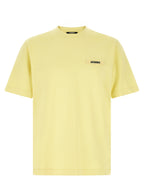 Pastel Yellow Gros-Grain Cotton T-Shirt