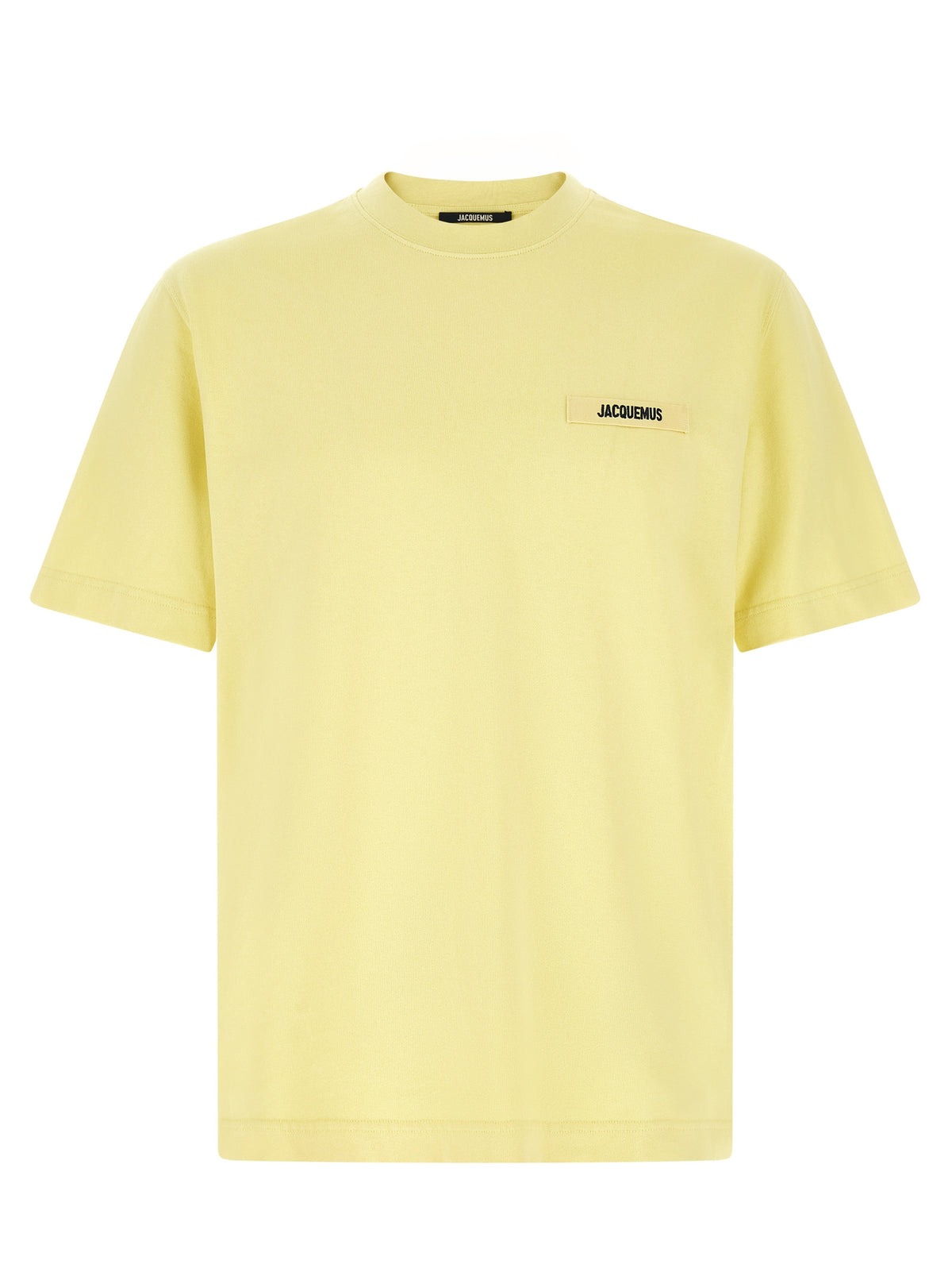 Pastel Yellow Gros-Grain Cotton T-Shirt