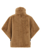 Beige Fur-Effect Cape